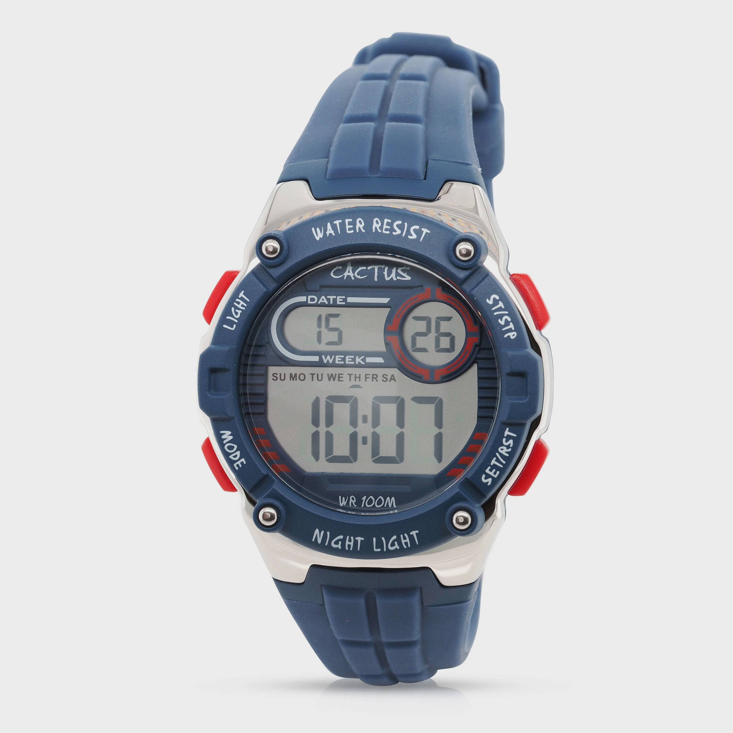 Cactus - Galaxy Digital Watch - Blue/Red