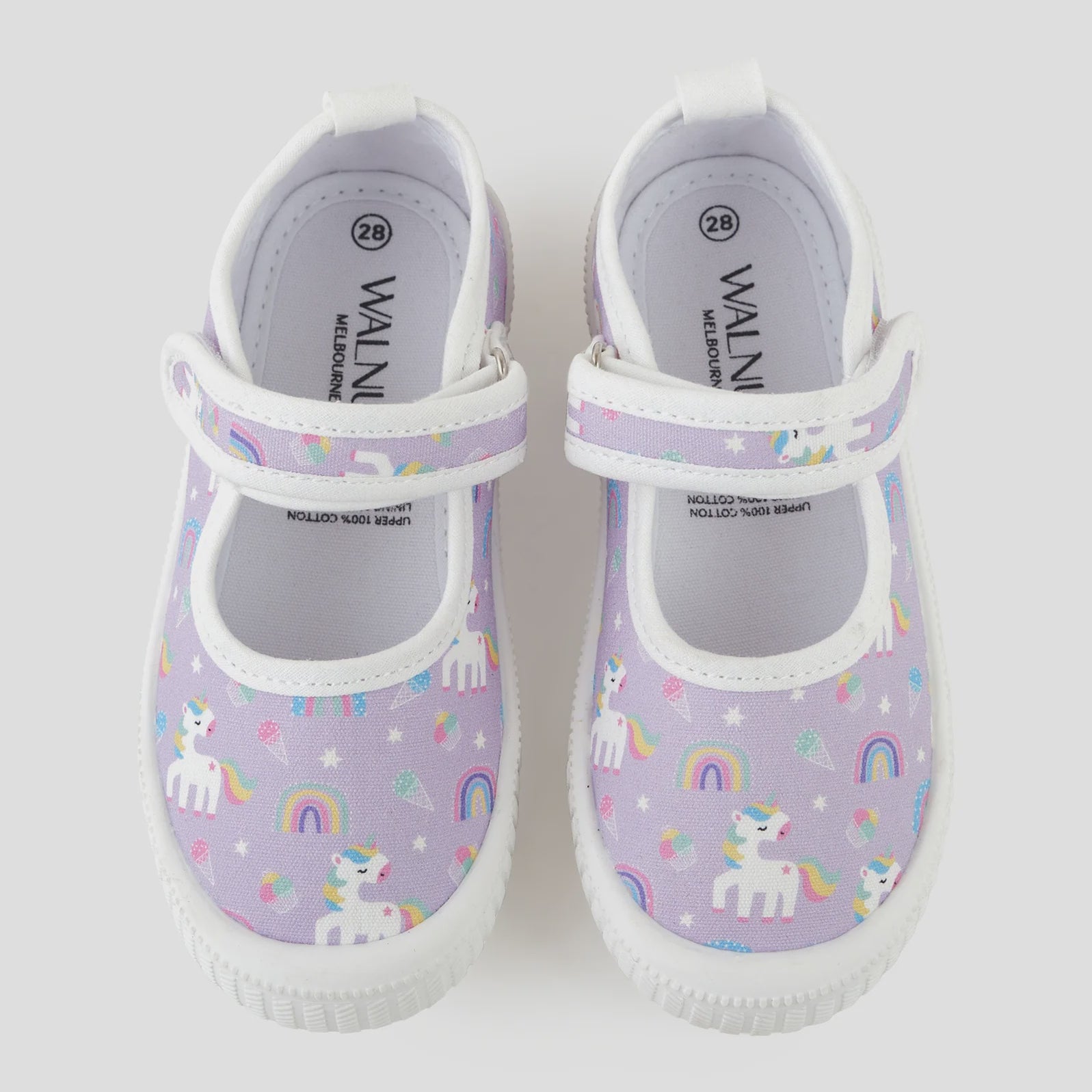 Walnut Melbourne - Mary Jane Canvas - Unicorns
