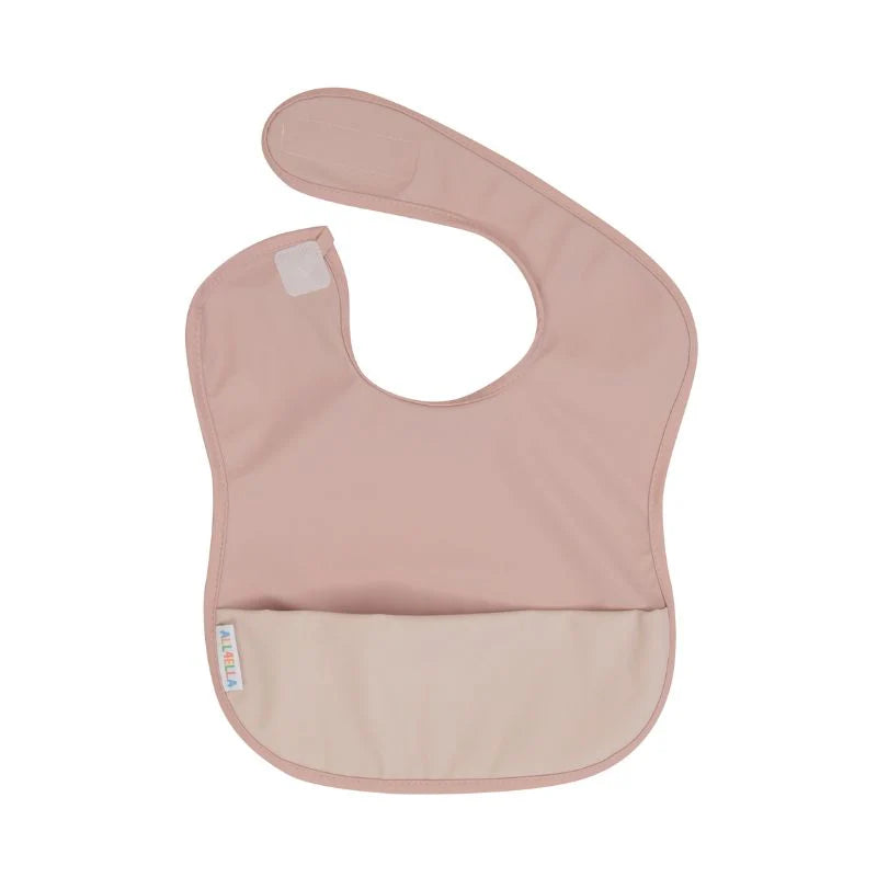 All 4 Ella - Recycled pouch Bib - Pink