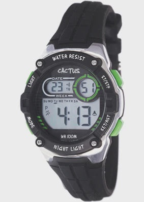 Cactus - Galaxy Digital Watch - Black