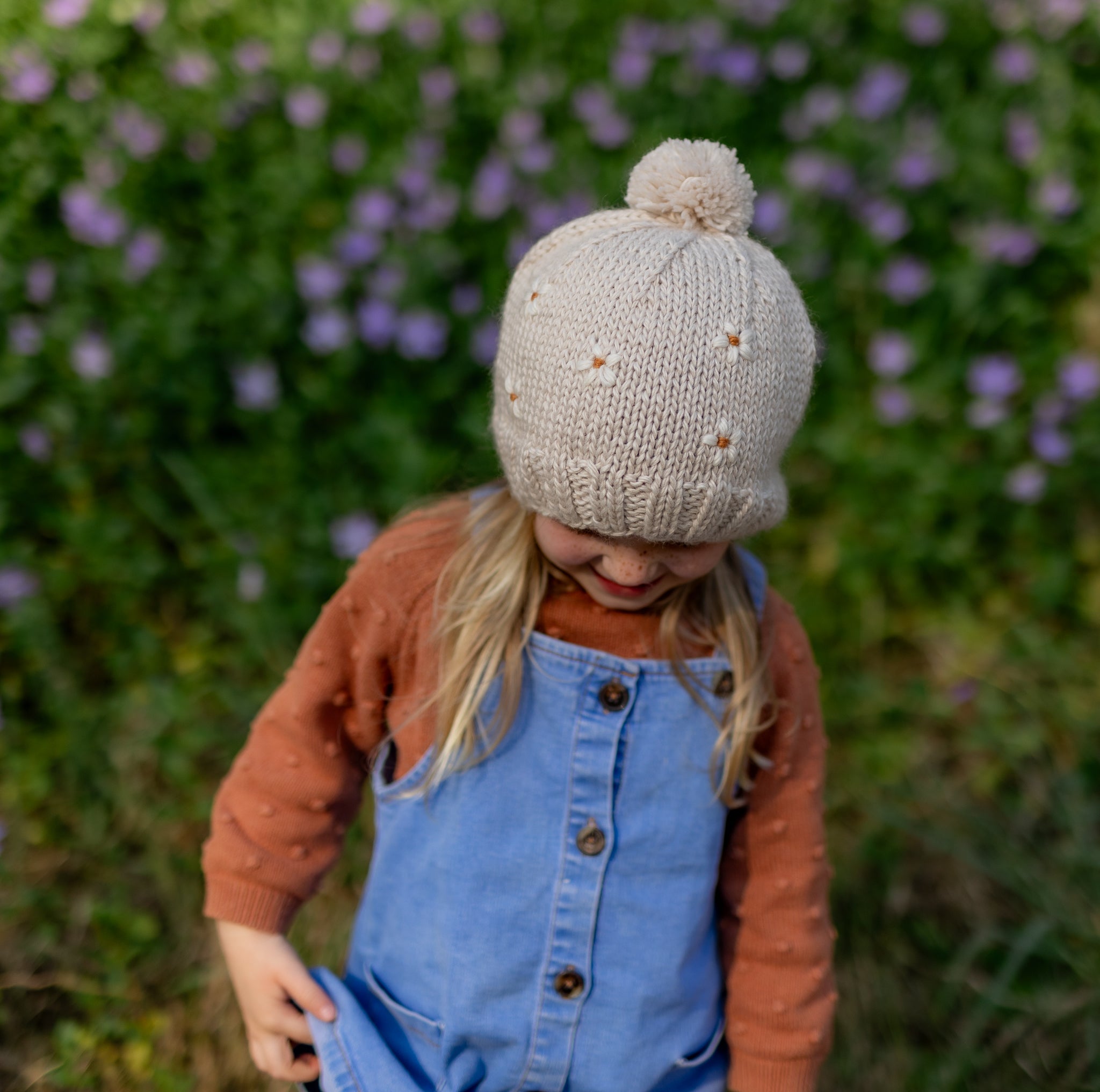 Acorn  - Daisy Beanie Oatmeal