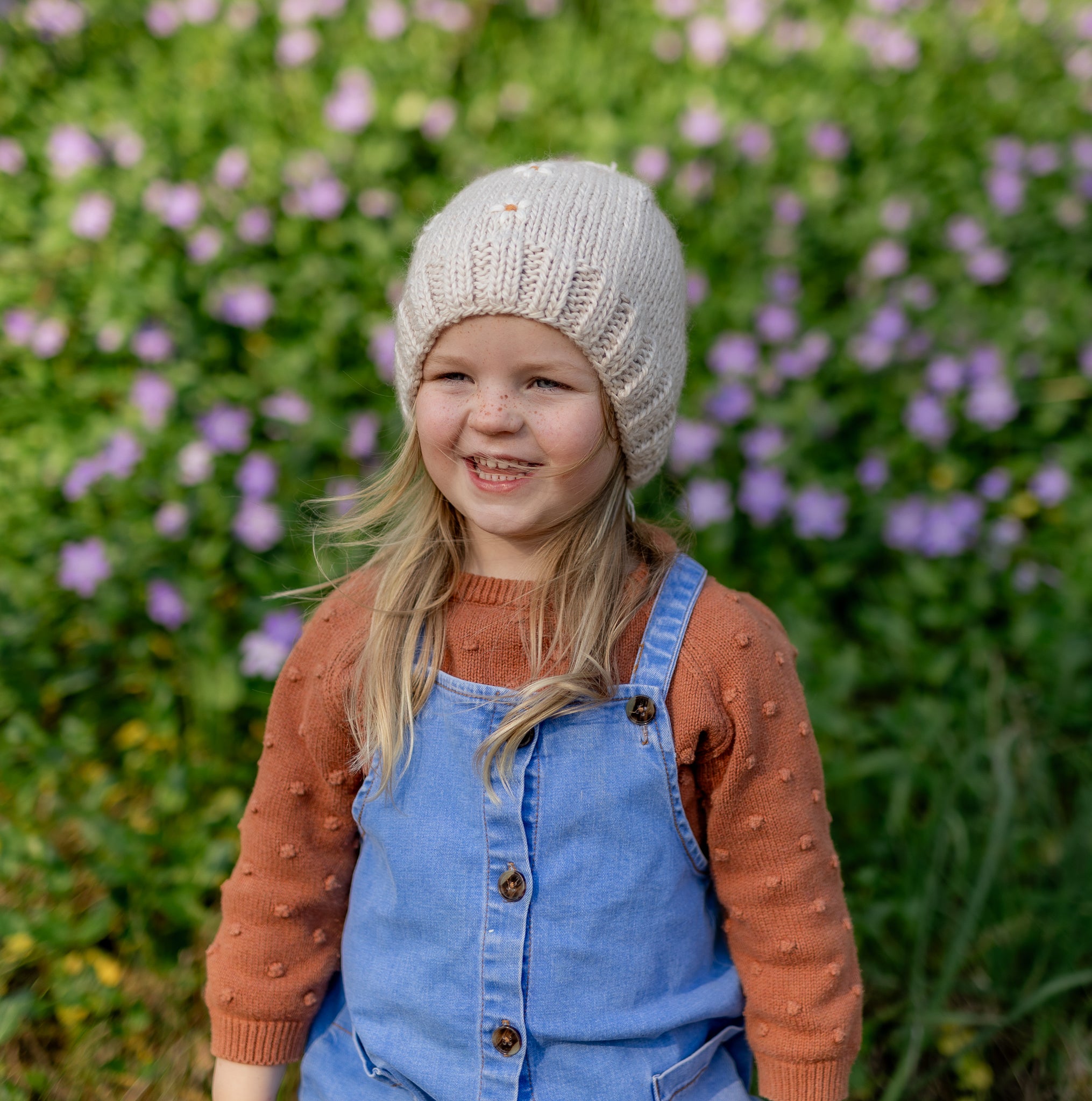 Acorn  - Daisy Beanie Oatmeal