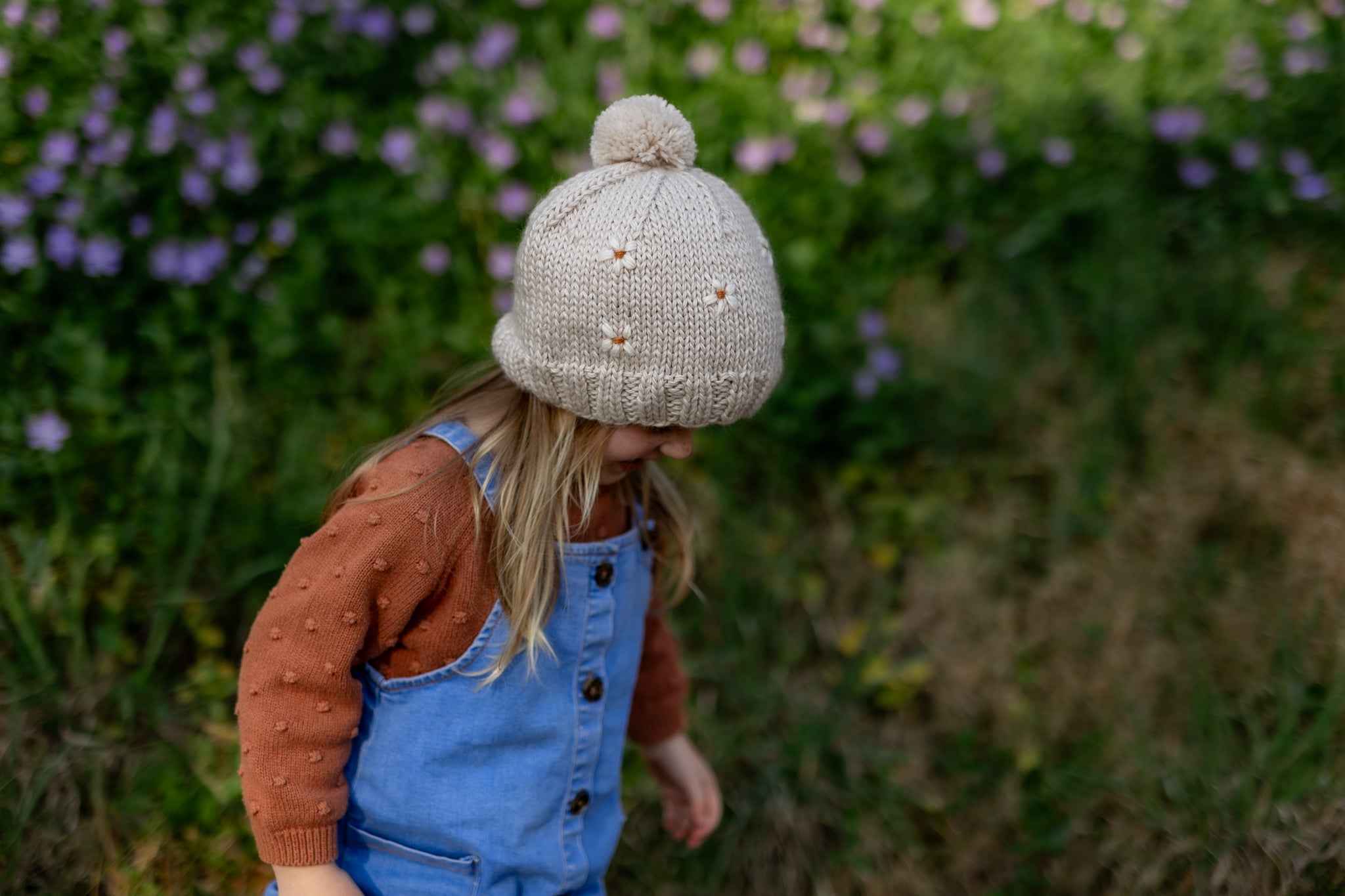 Acorn  - Daisy Beanie Oatmeal