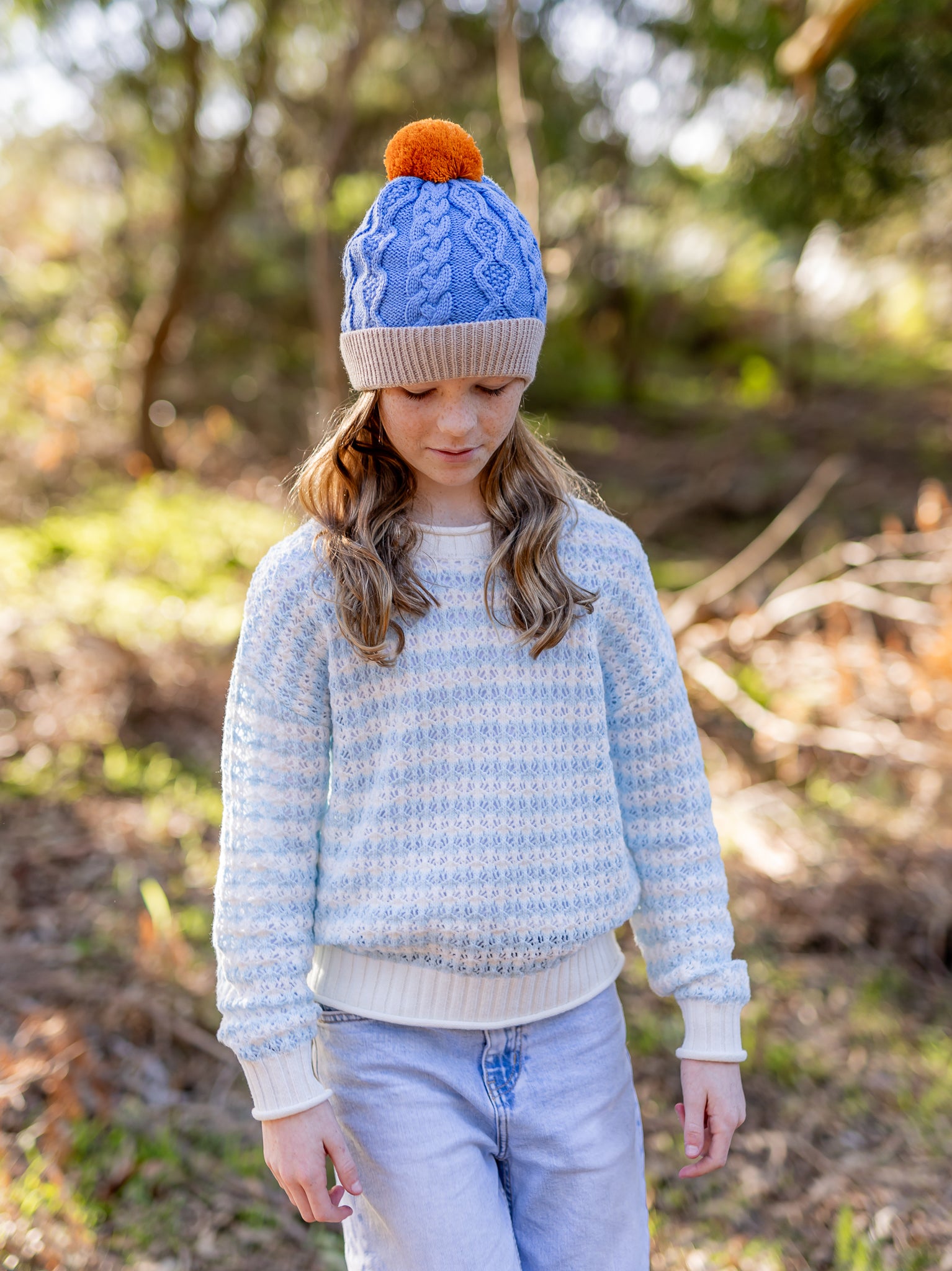 Acorn - August Merino Beanie Light Blue