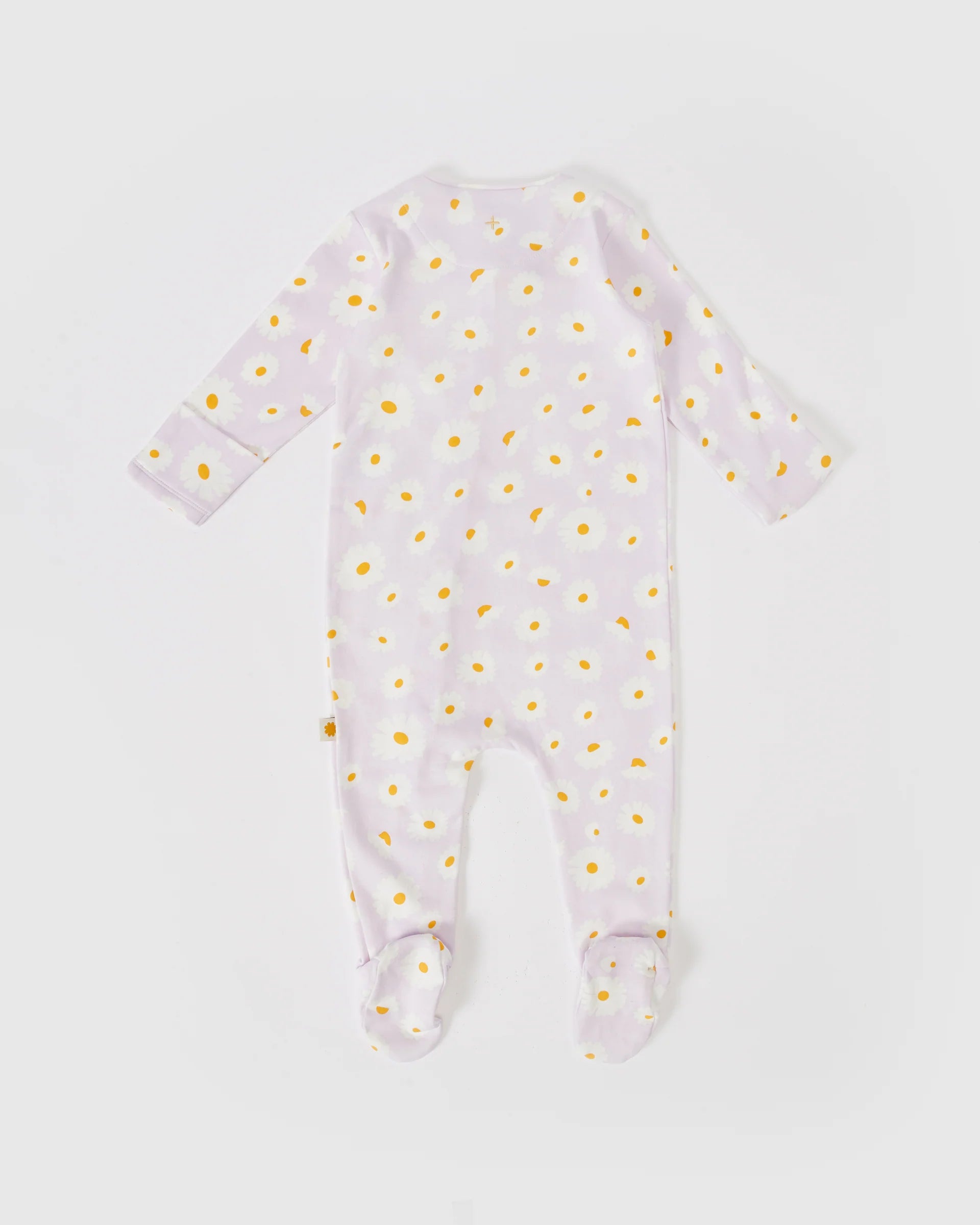 Goldie & Ace - Lavender Dancing Daisy Footer Romper
