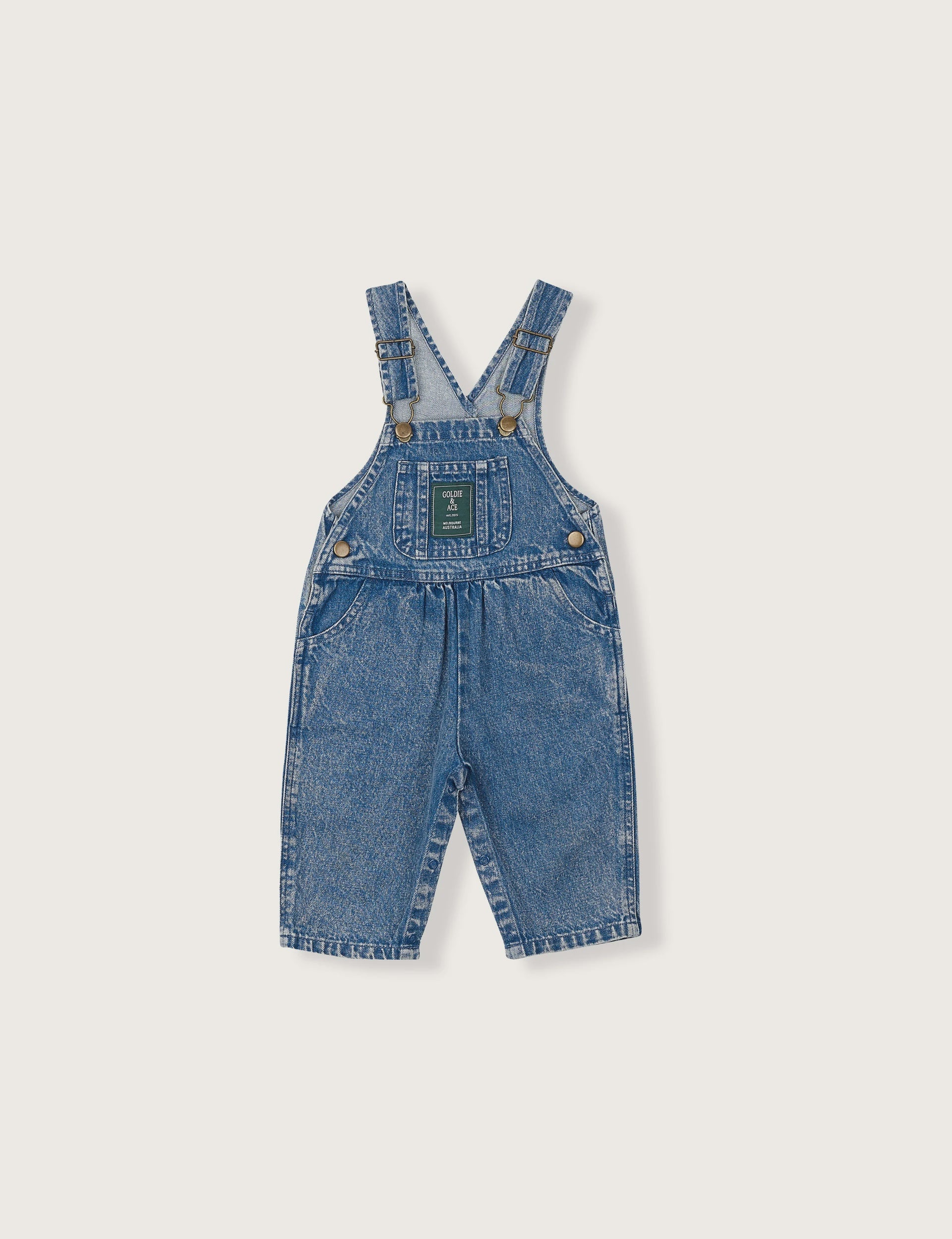 Goldie Ace Austin Dark Denim Overalls