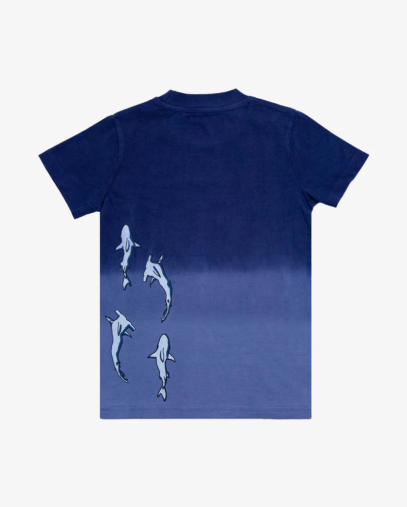 Band Of Boys - Blue Dip-Dye Shark Tee
