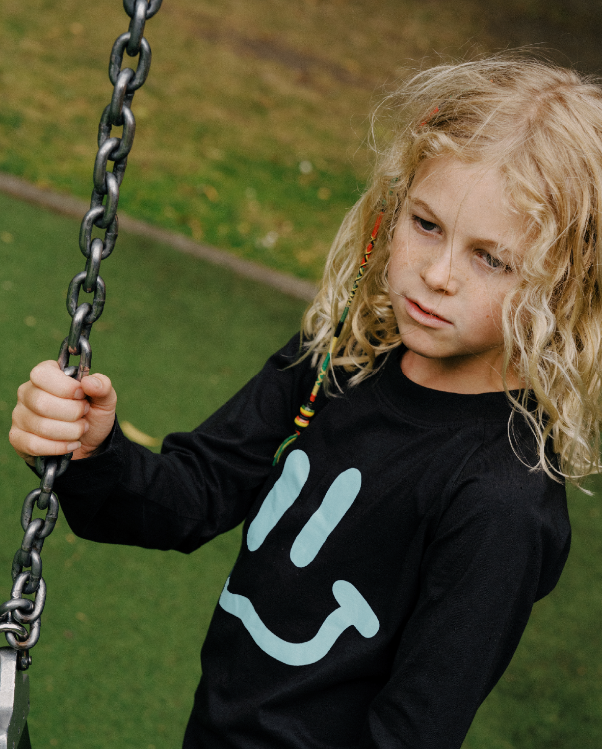 Band Of Boys - Charcoal Smile Long Sleeve Tee