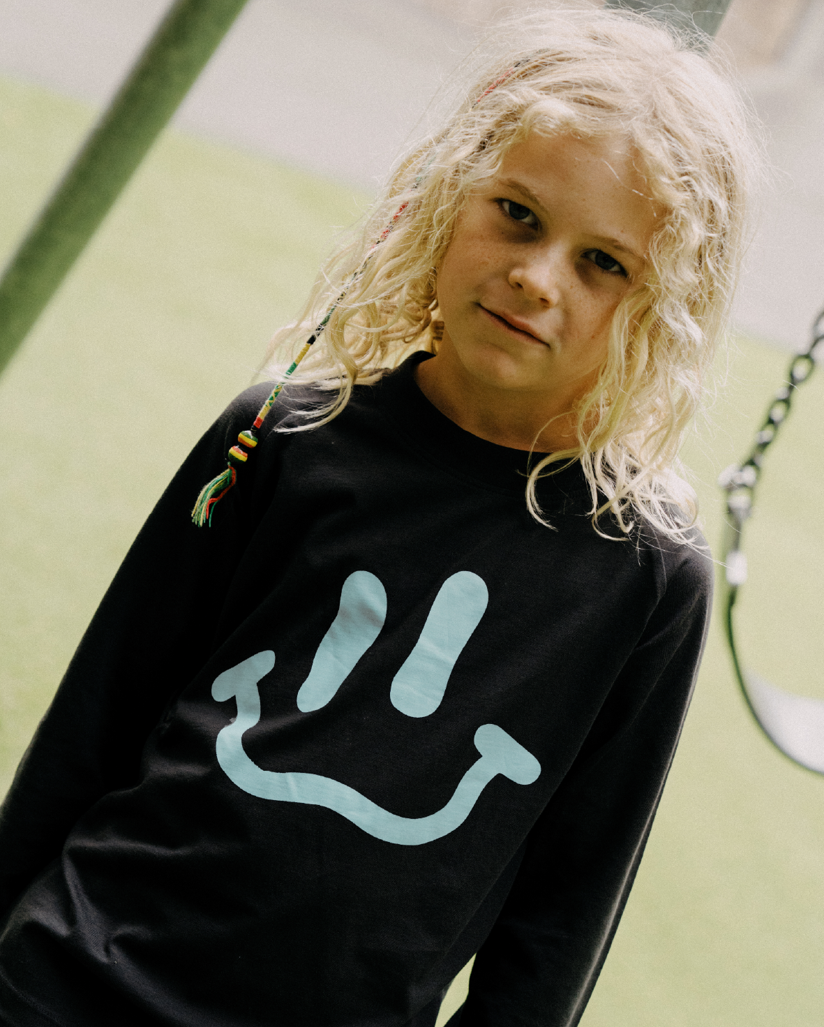 Band Of Boys - Charcoal Smile Long Sleeve Tee