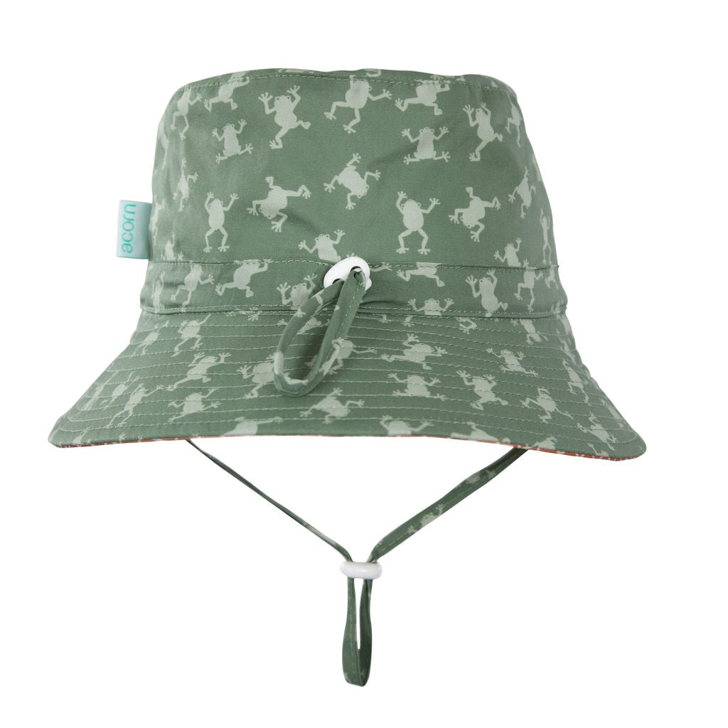Acorn Kids - Frogs Wide Brim Bucket Hat