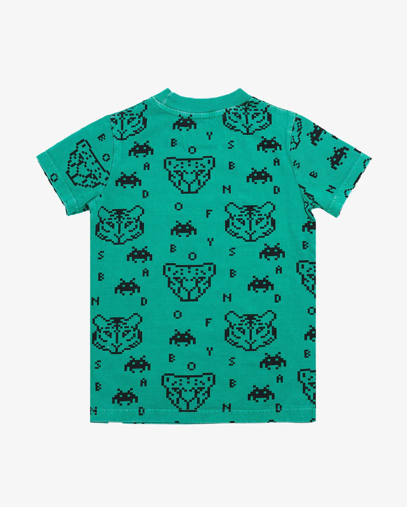 Band Of Boys - Green Gamer on Repeat Tee