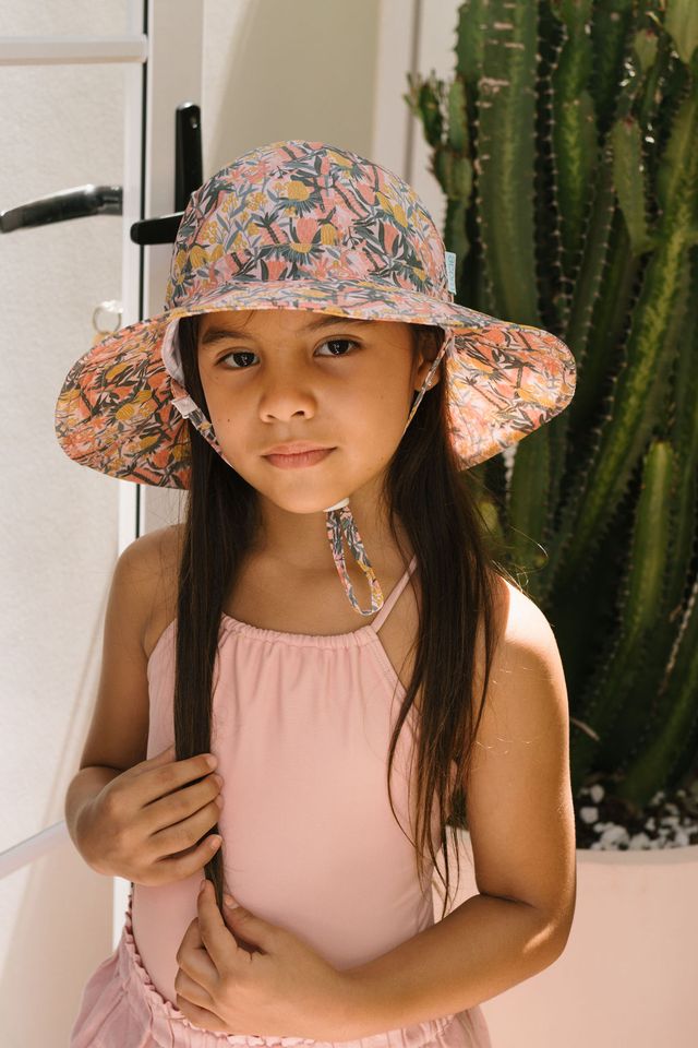 Acorn Kids - Native Blooms Wide Brim Sunhat