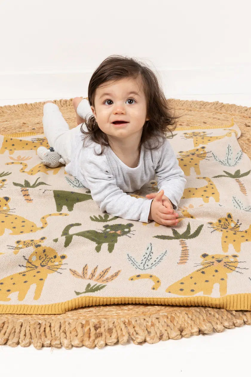 Indus - Lenny Leopard Baby Blanket