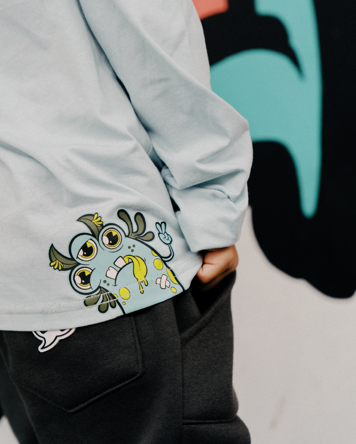 Band Of Boys - Light Blue Rawr Long Sleeve Tee