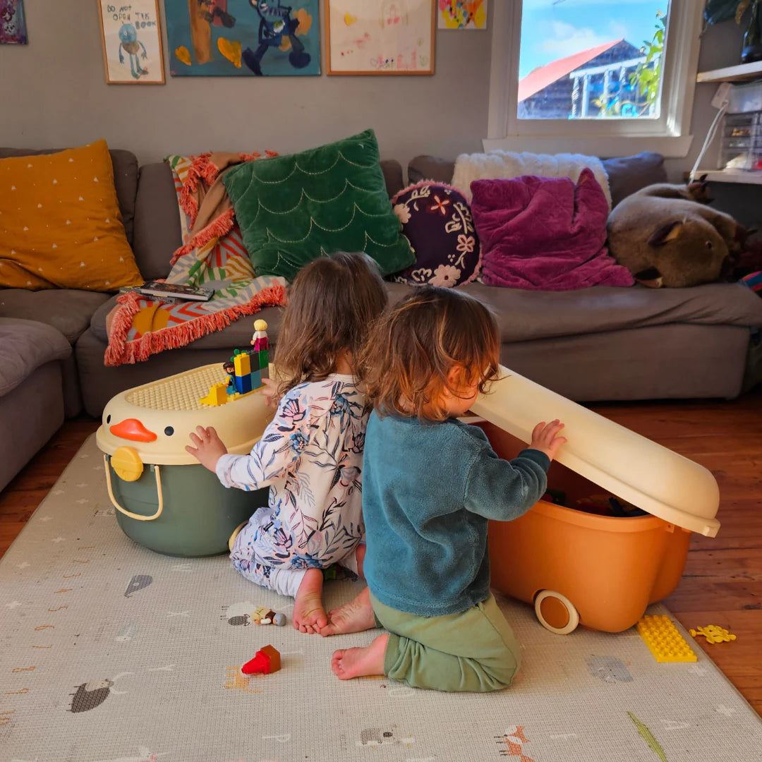 Cowrie & Conch - Ride A Long - Green and Yellow Duck