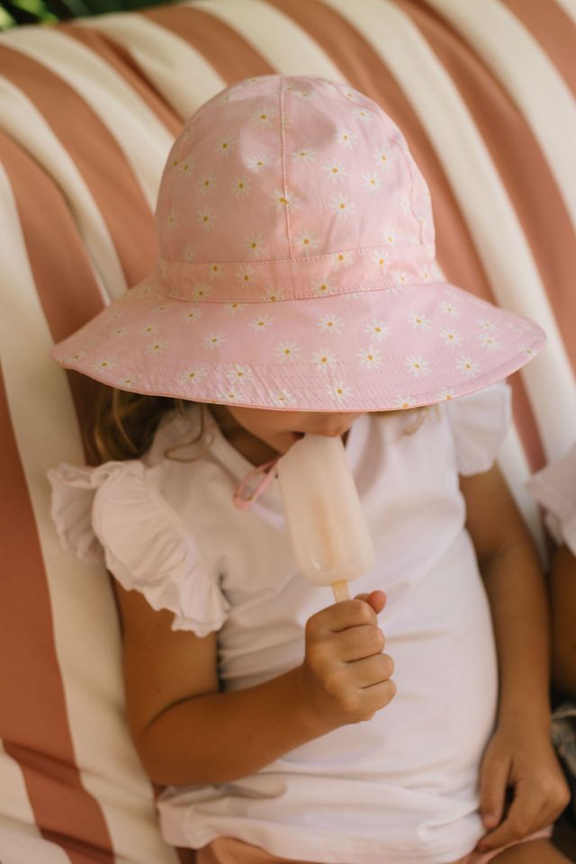 Acorn Kids - Daisy Fields Wide Brim Sunhat