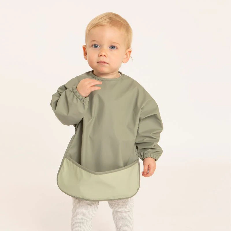 All 4 Ella - Recycled Long Sleeve Bib - Light Sage