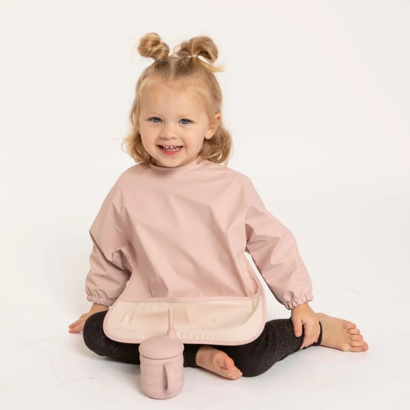 All 4 Ella - Recycled Long Sleeve Bib - Light Pink
