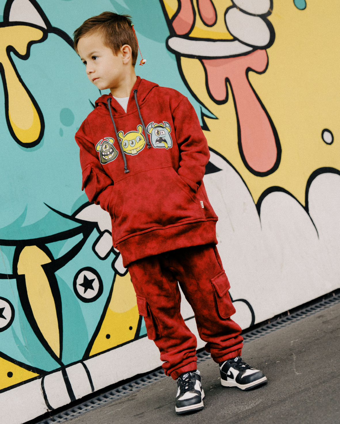 Band of Boys - Red Cargo Track Pants