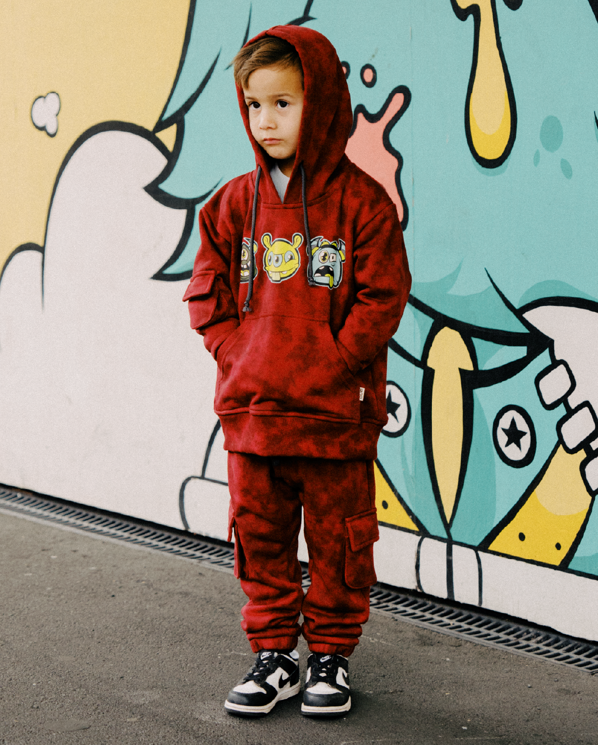Band of Boys - Red Cargo Track Pants