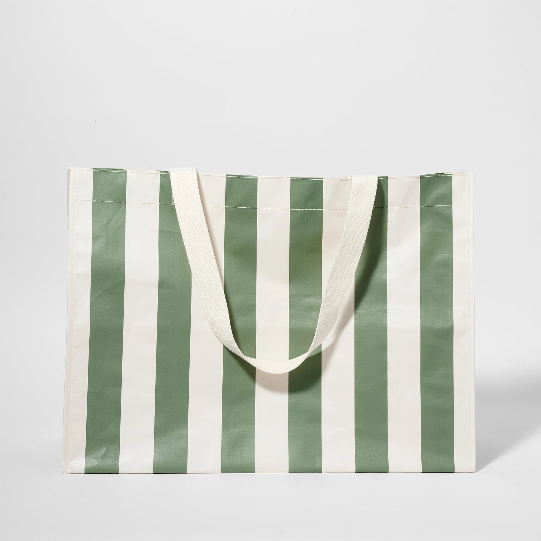Sunnylife - Carryall Beach Bag - The Vacay Olive Stripe