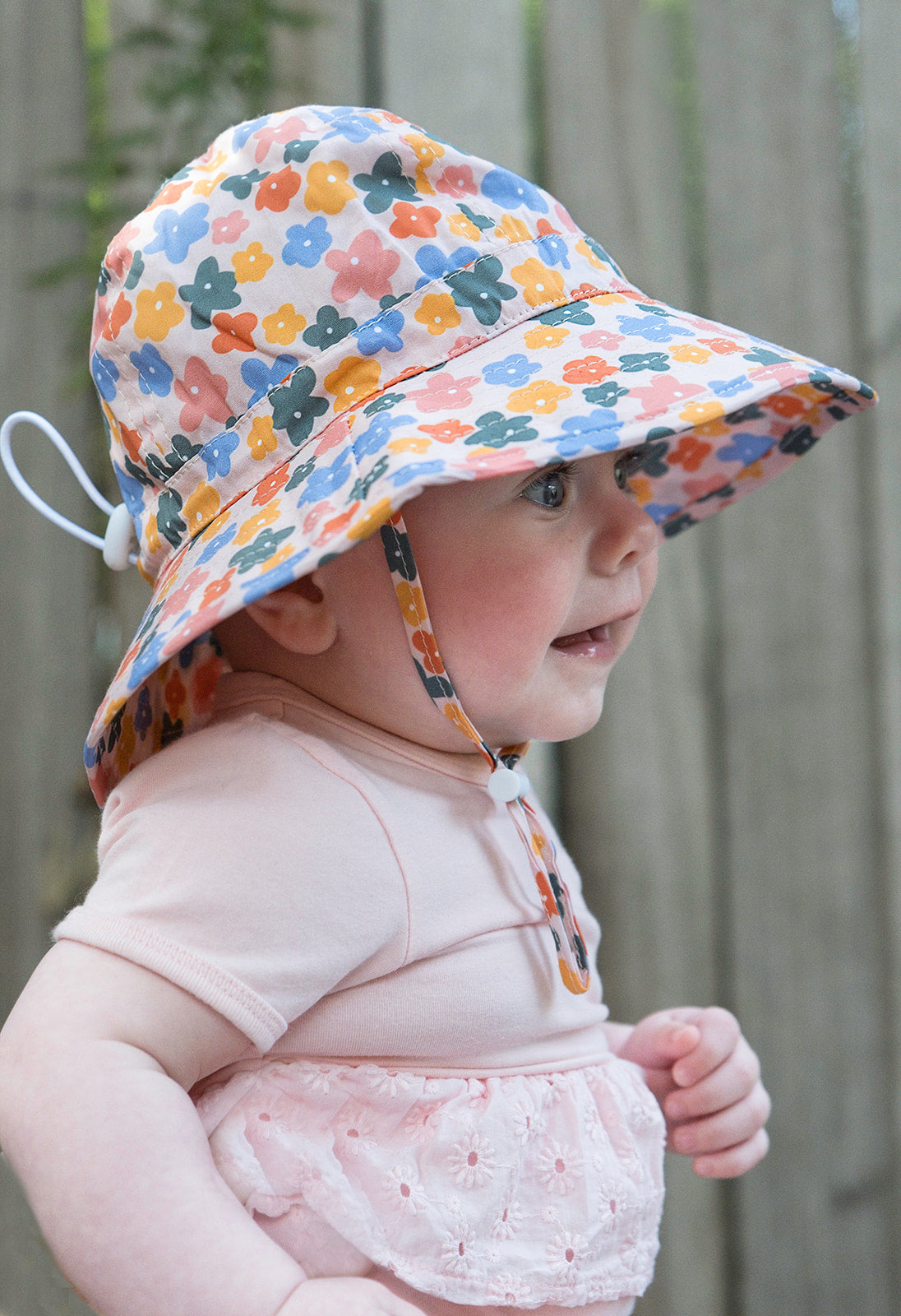 Acorn - Flower Fields Wide Brim Infant Hat
