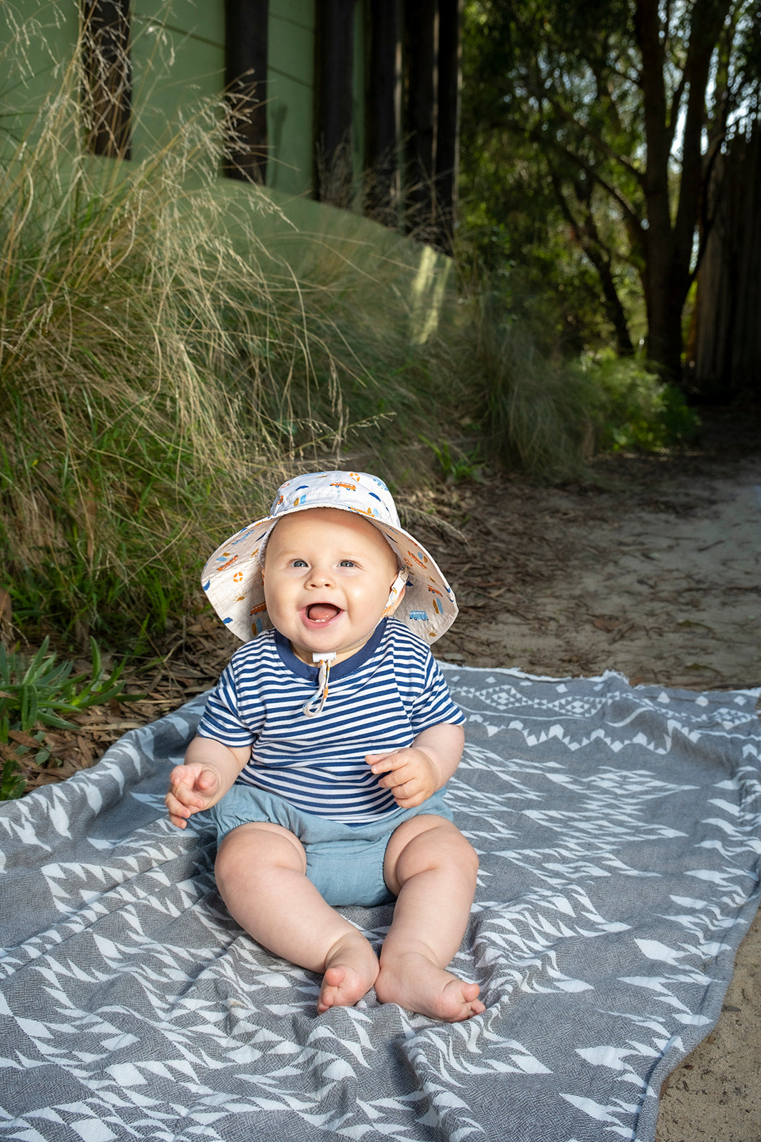 Acorn - Sunrise Surfer Wide Brim Infant Hat
