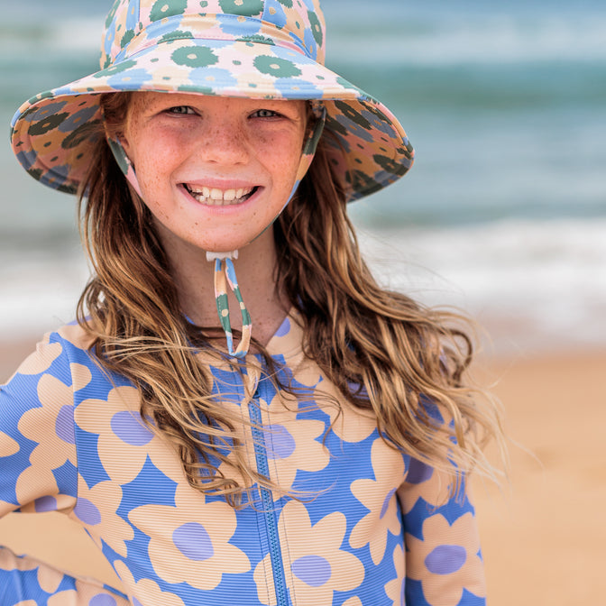 Acorn - Full Bloom Wide Brim Swim Hat