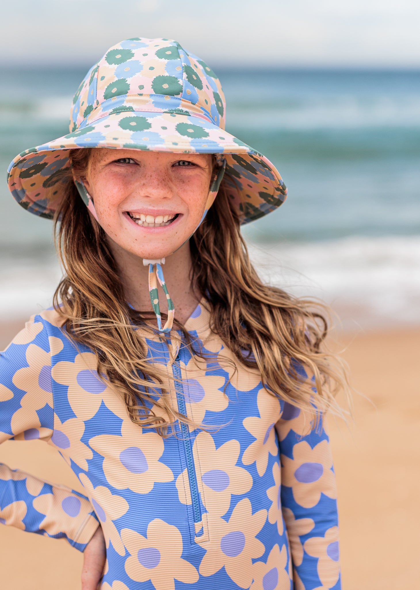 Acorn - Full Bloom Wide Brim Swim Hat