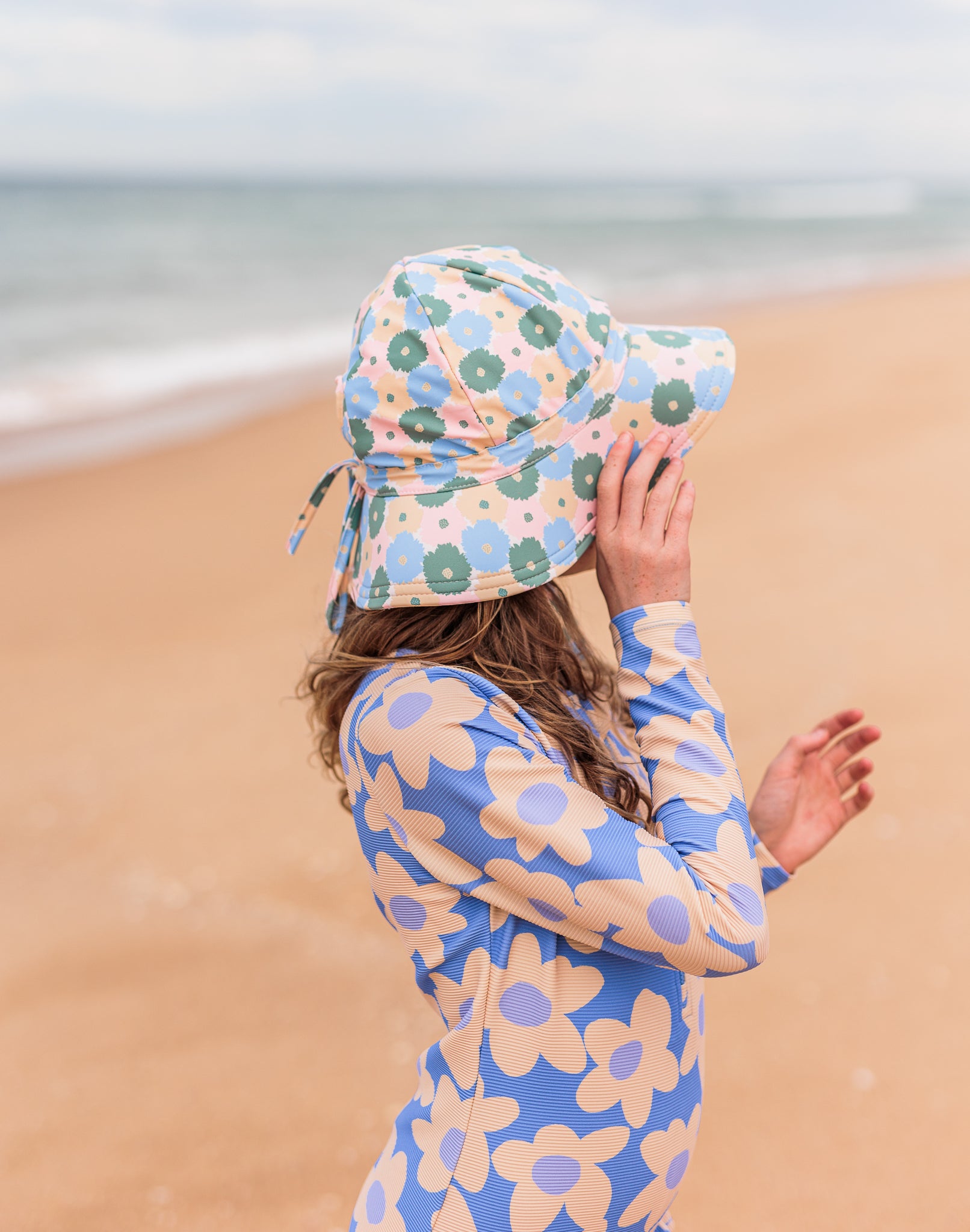 Acorn - Full Bloom Wide Brim Swim Hat