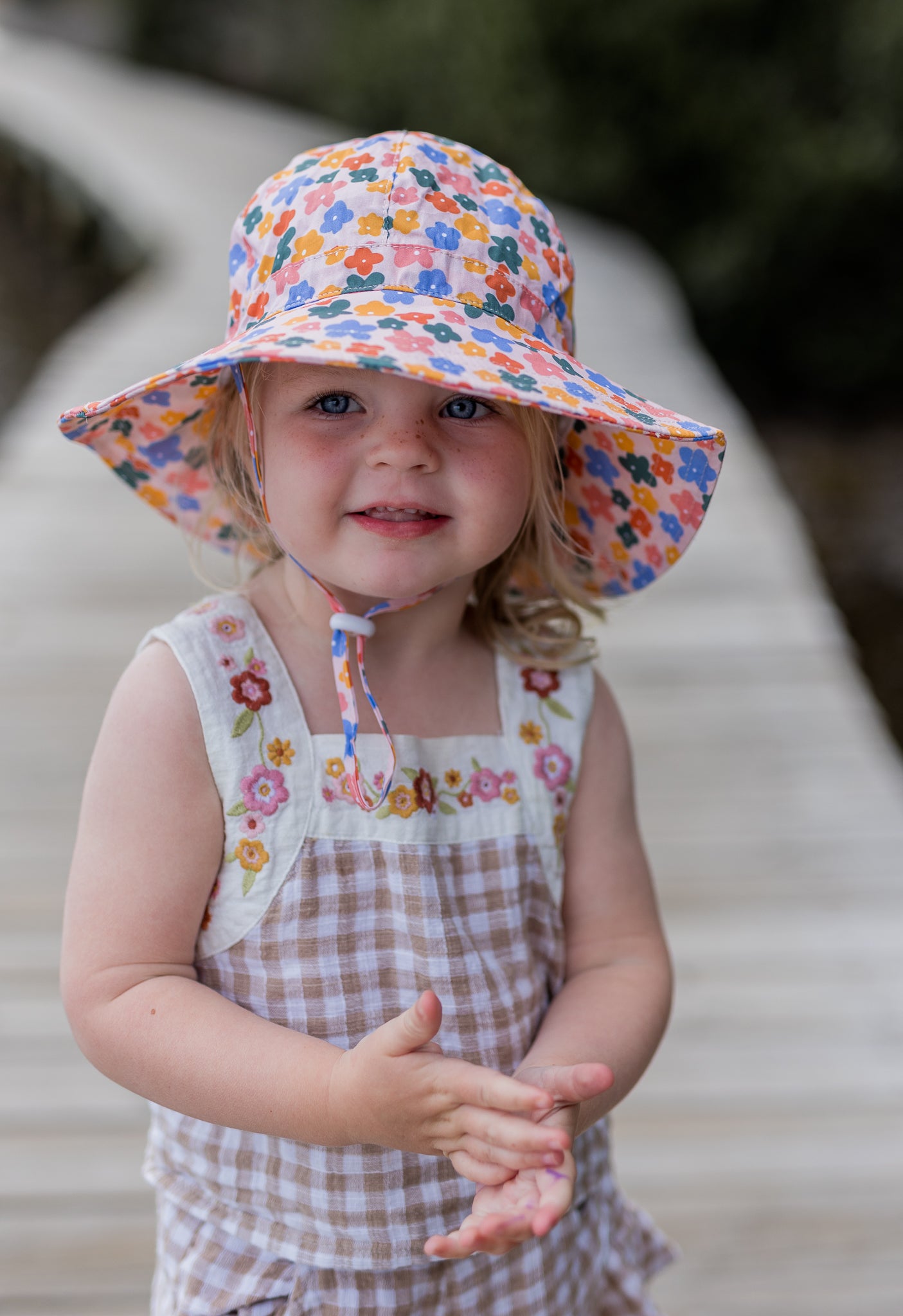 Acorn - Flower Field Wide Brim Sun Hat