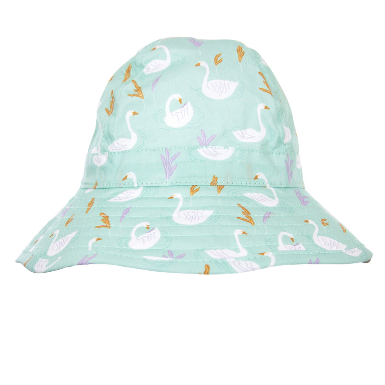 Acorn - Swan Wide Brim Infant Hat