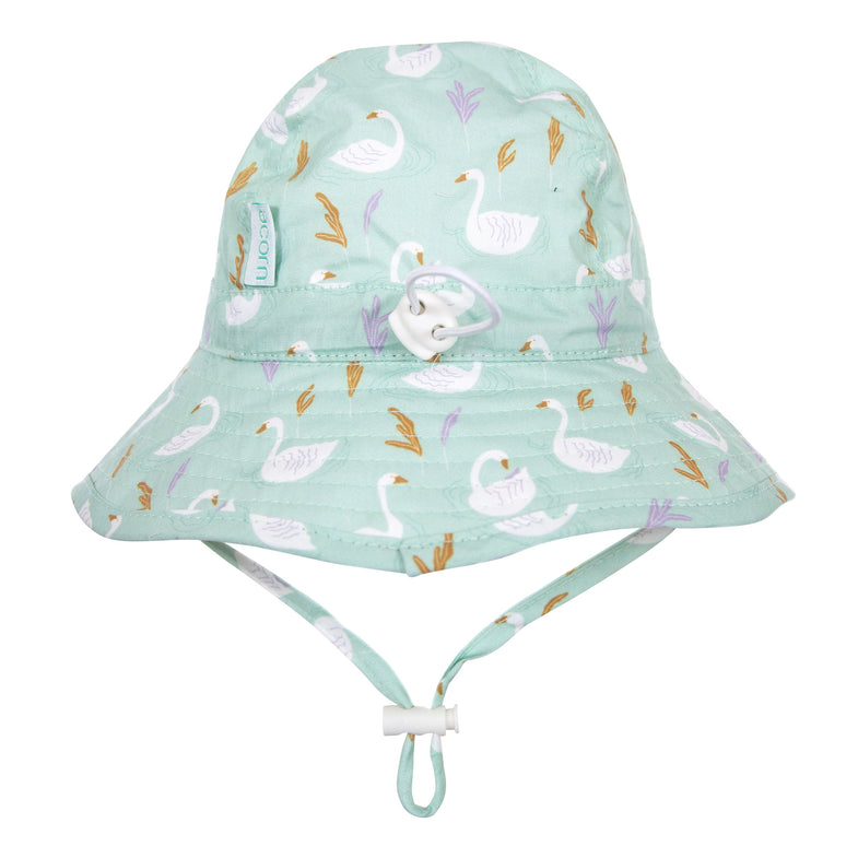 Acorn - Swan Wide Brim Infant Hat