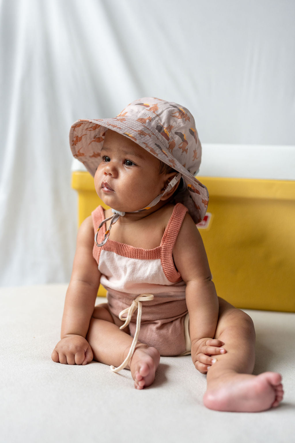 Acorn - Aussie Sunset Wide Brim Infant Hat