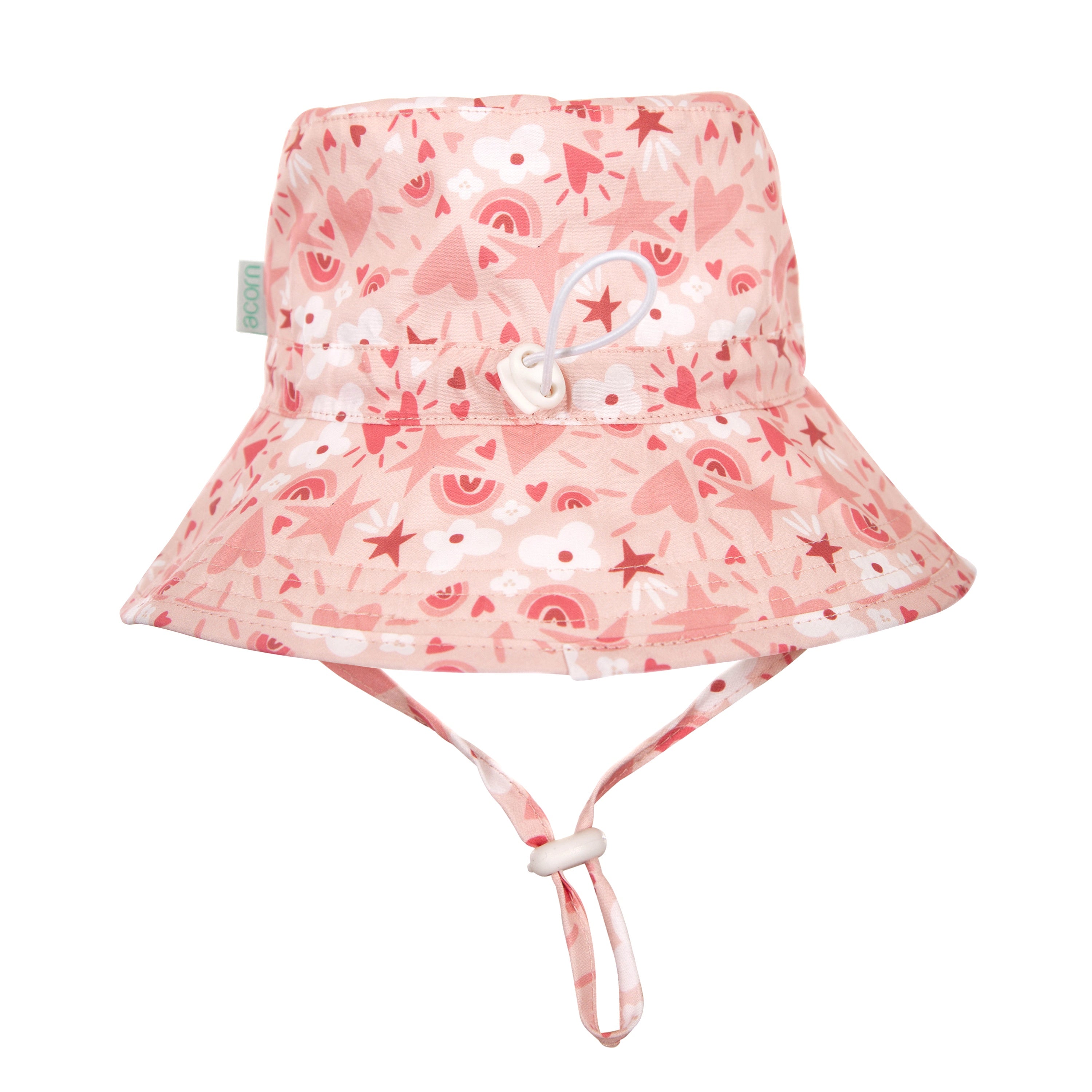 Acorn - Love Heart Broad Brim Bucket Hat