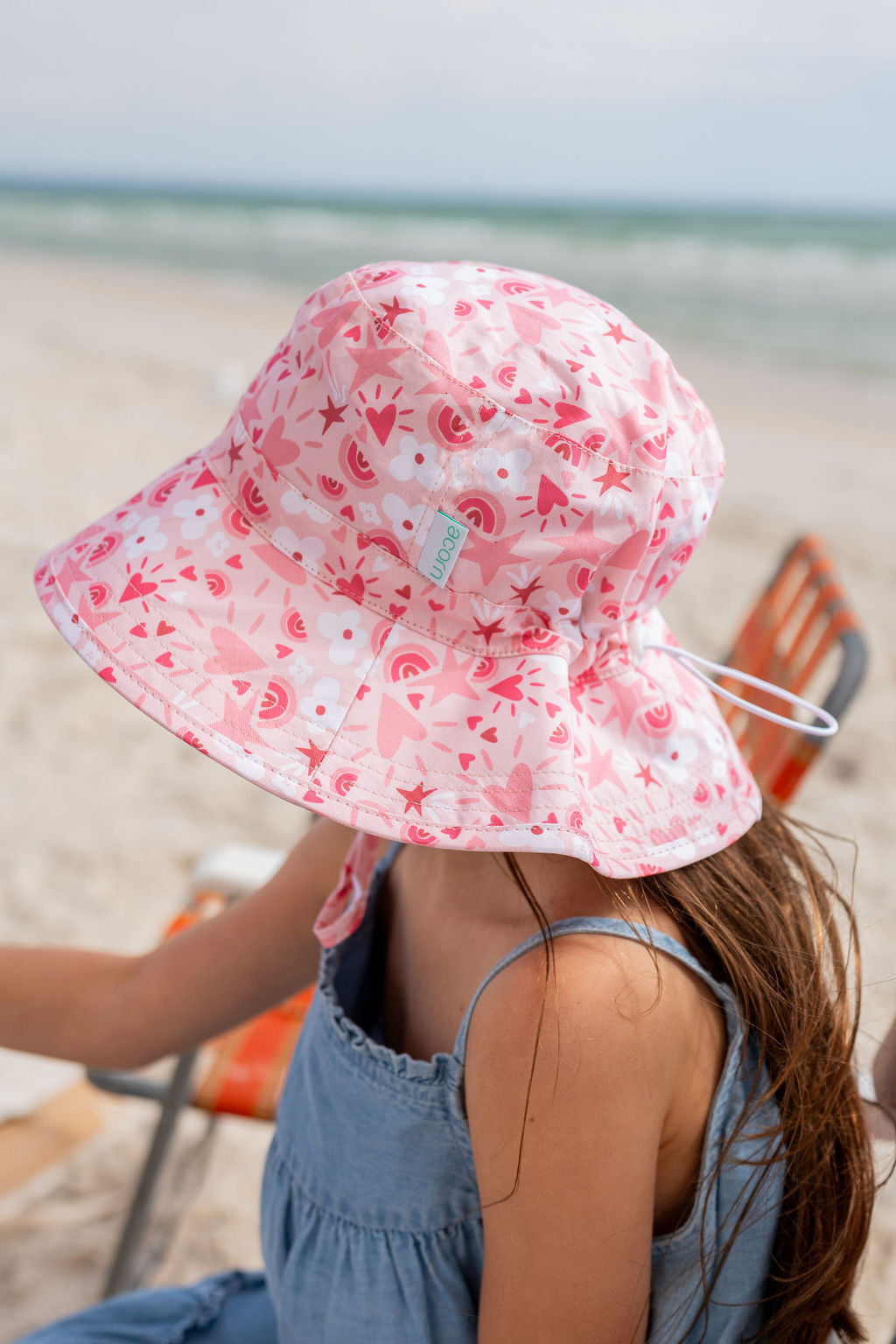 Acorn - Love Heart Broad Brim Bucket Hat