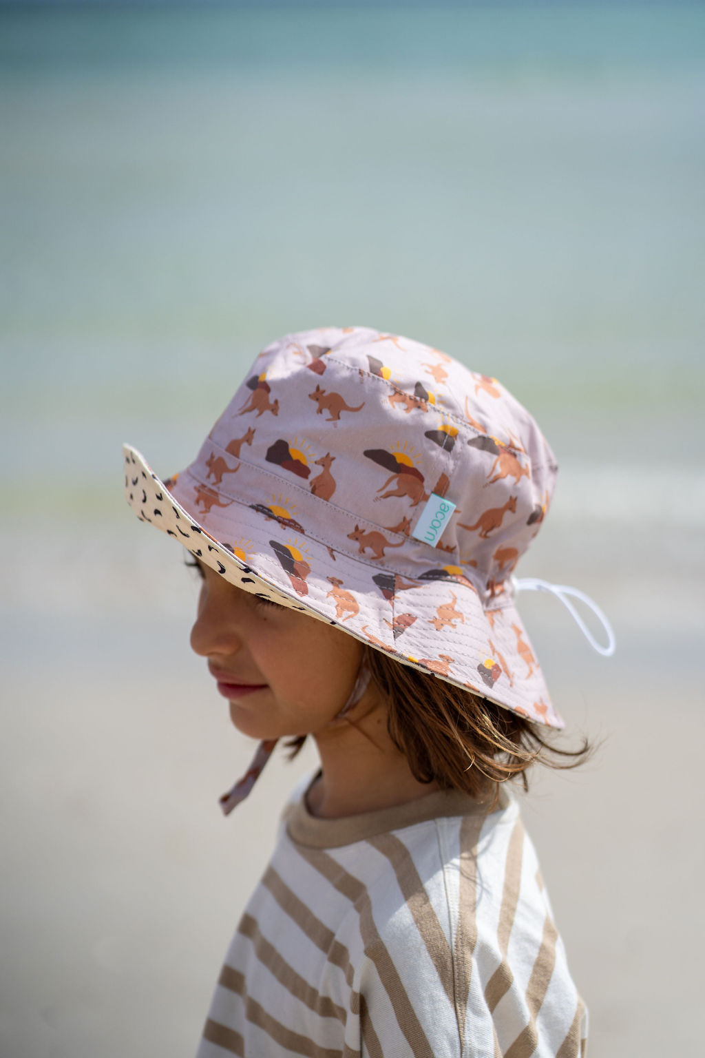 Acorn - Aussie Sunset Wide Brim Bucket Hat