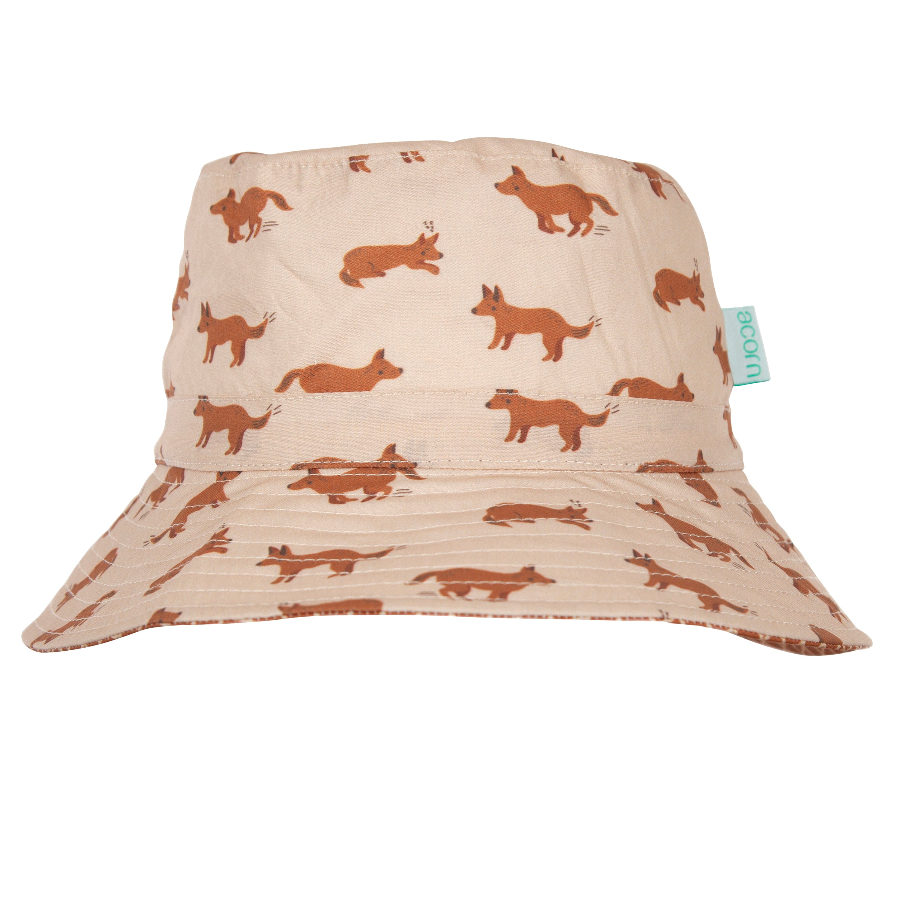 Acorn Red Dog Wide Brim Bucket Hat – Fox in Sox Kids