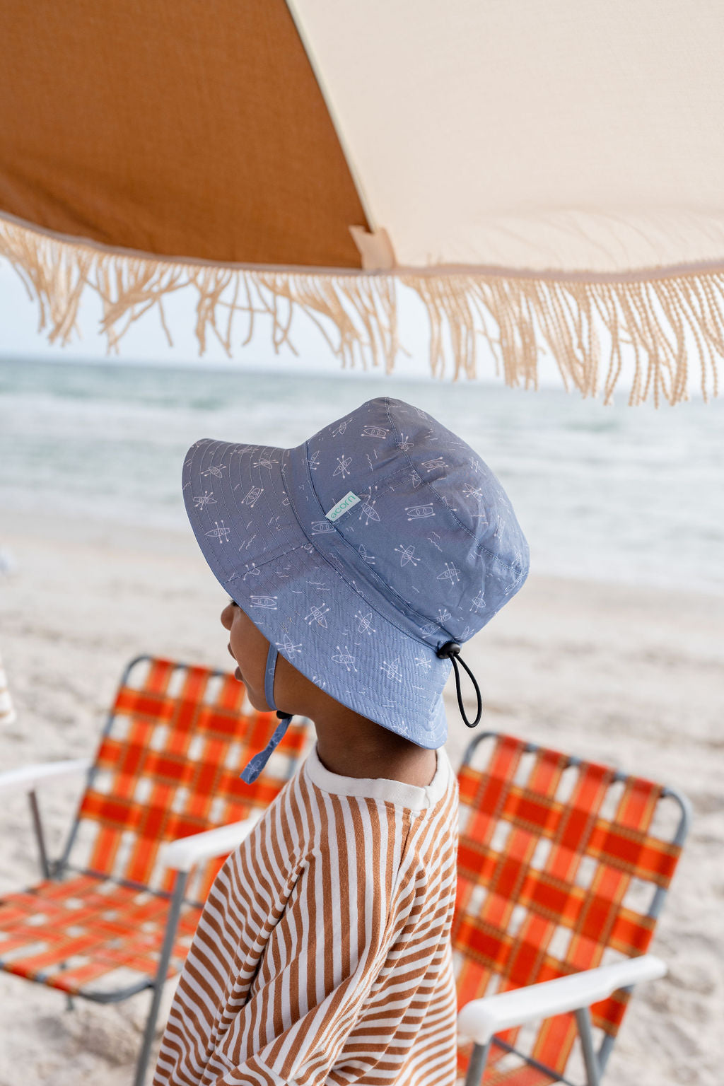Acorn - Row Boats Wide Brim Bucket Hat