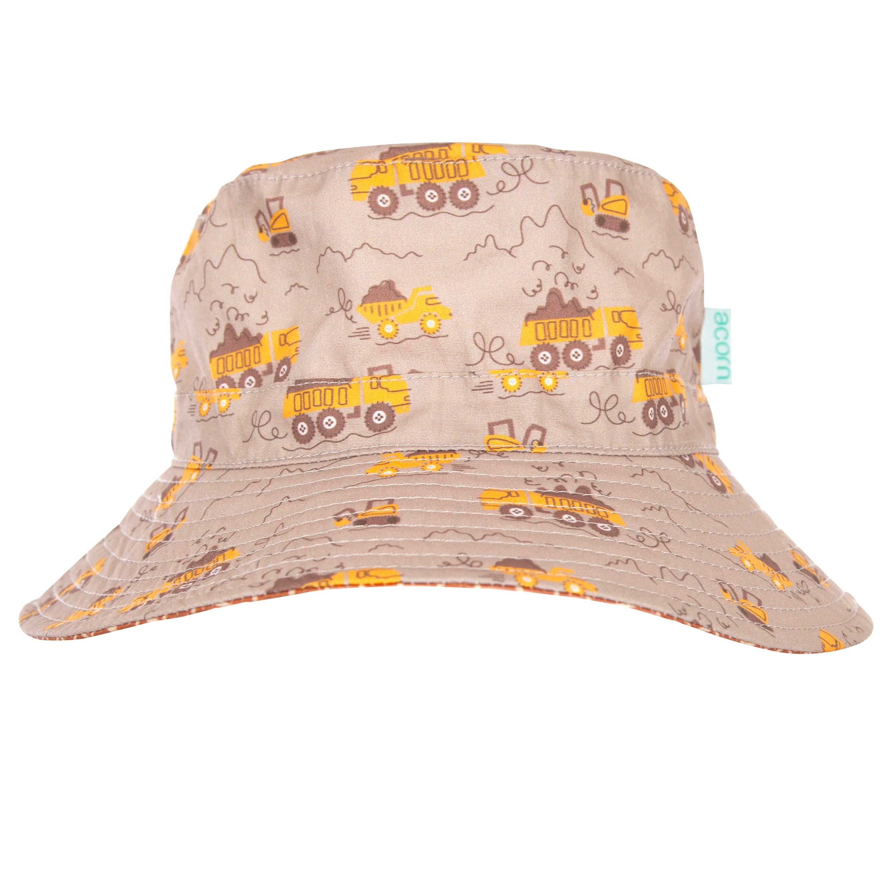 Acorn - Construction Wide Brim Bucket Hat