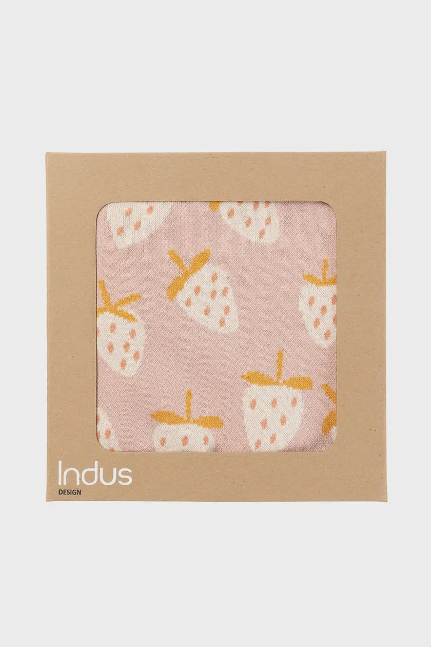Indus - Strawberry Baby Blanket