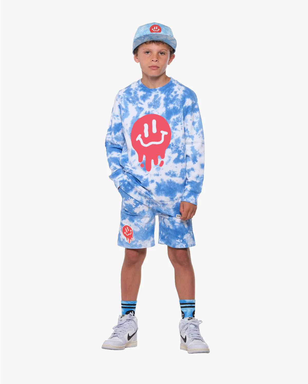 Band of Boys - Shorts Drippin In Smiles Blue Tie-Dye