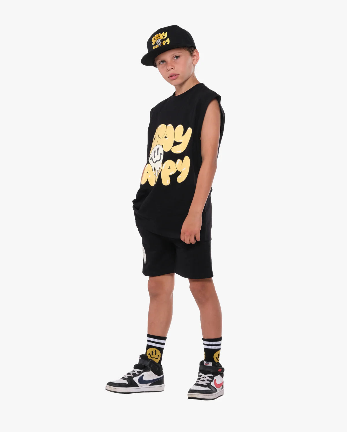 Band Of Boys - The Collectibles Skate Socks Drippin In Smiles - Black