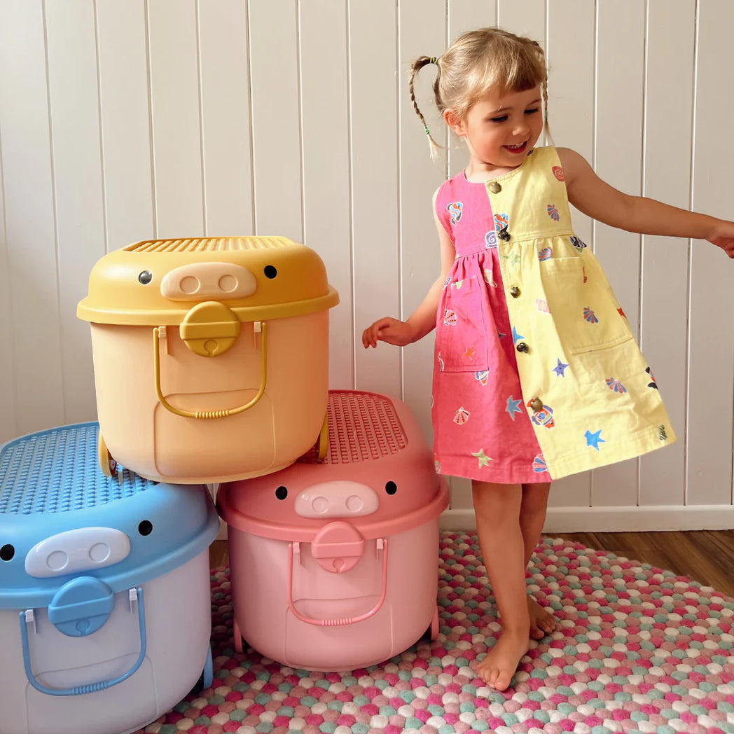 Cowrie & Conch - Ride A Long - Popcorn Yellow Pig