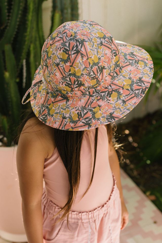 Acorn Kids - Native Blooms Wide Brim Sunhat