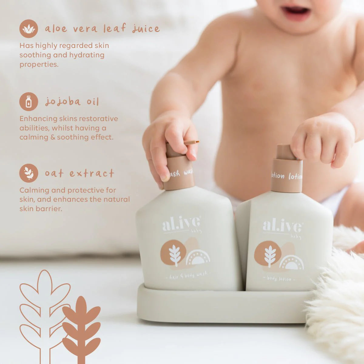 al.ive baby - Hair and Body Duo - Calming Oatmeal