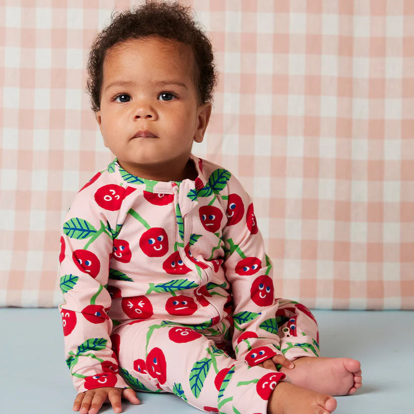 Halcyon Nights - Cheeky Cherry Long Sleeve Romper