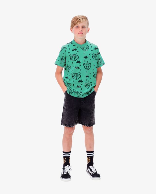 Band Of Boys - Green Gamer on Repeat Tee