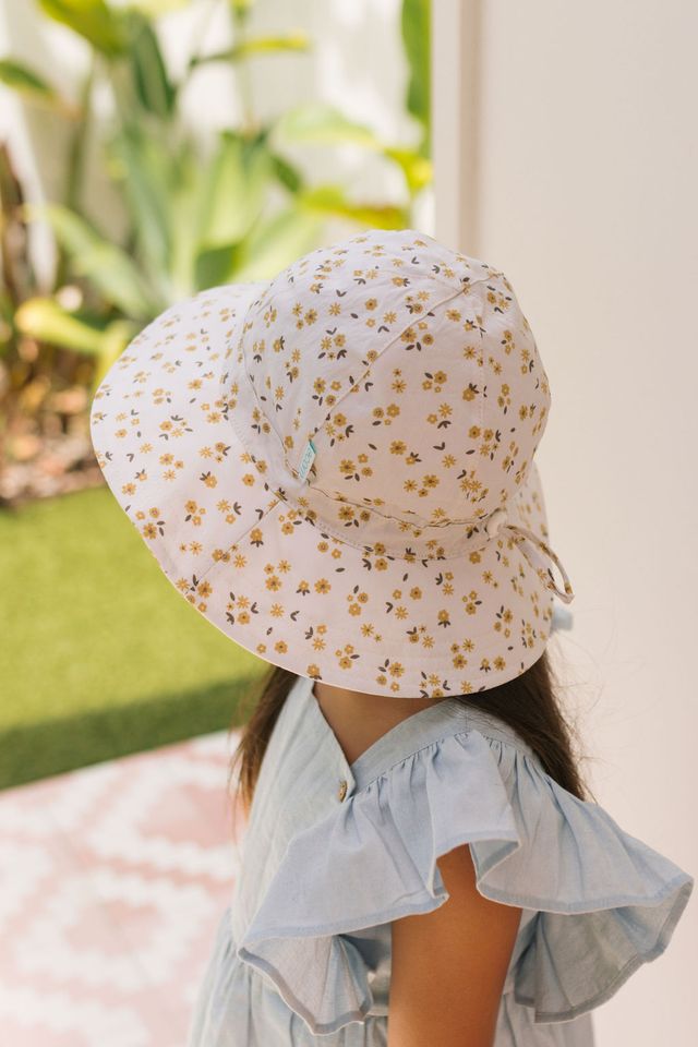 Acorn Kids - Amber Blooms Wide Brim Sunhat
