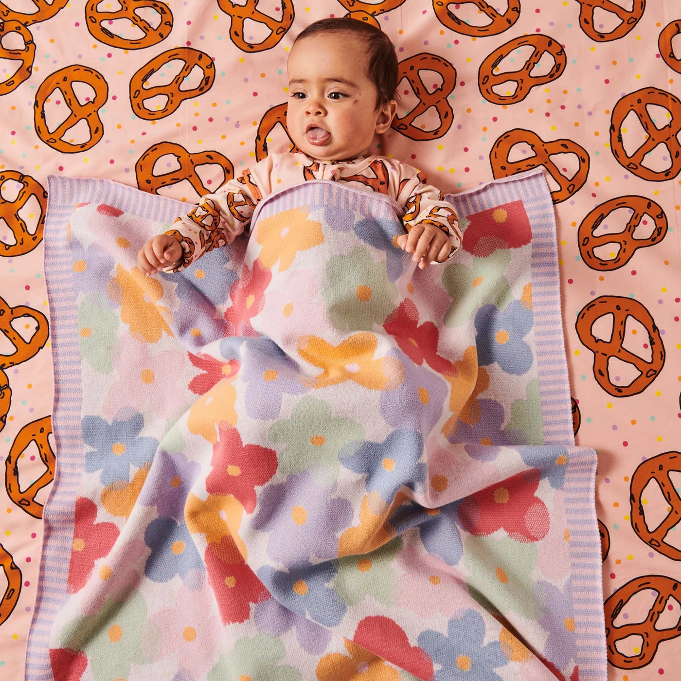 Kip & Co - Paper Daisy Organic Knitted Blanket